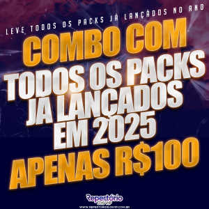 CAPA COMBO TODOS OS PACKS - REPERTÓRIO DJS VIP