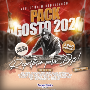 CAPA PACK AGOSTO 2026 - REPERTÓRIO DJS VIP