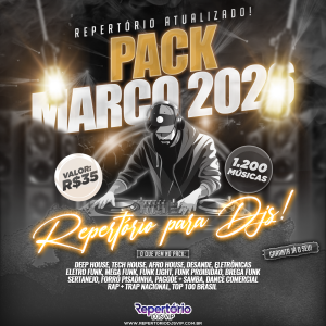 CAPA PACK MARÇO 2026 - REPERTÓRIO DJS VIP
